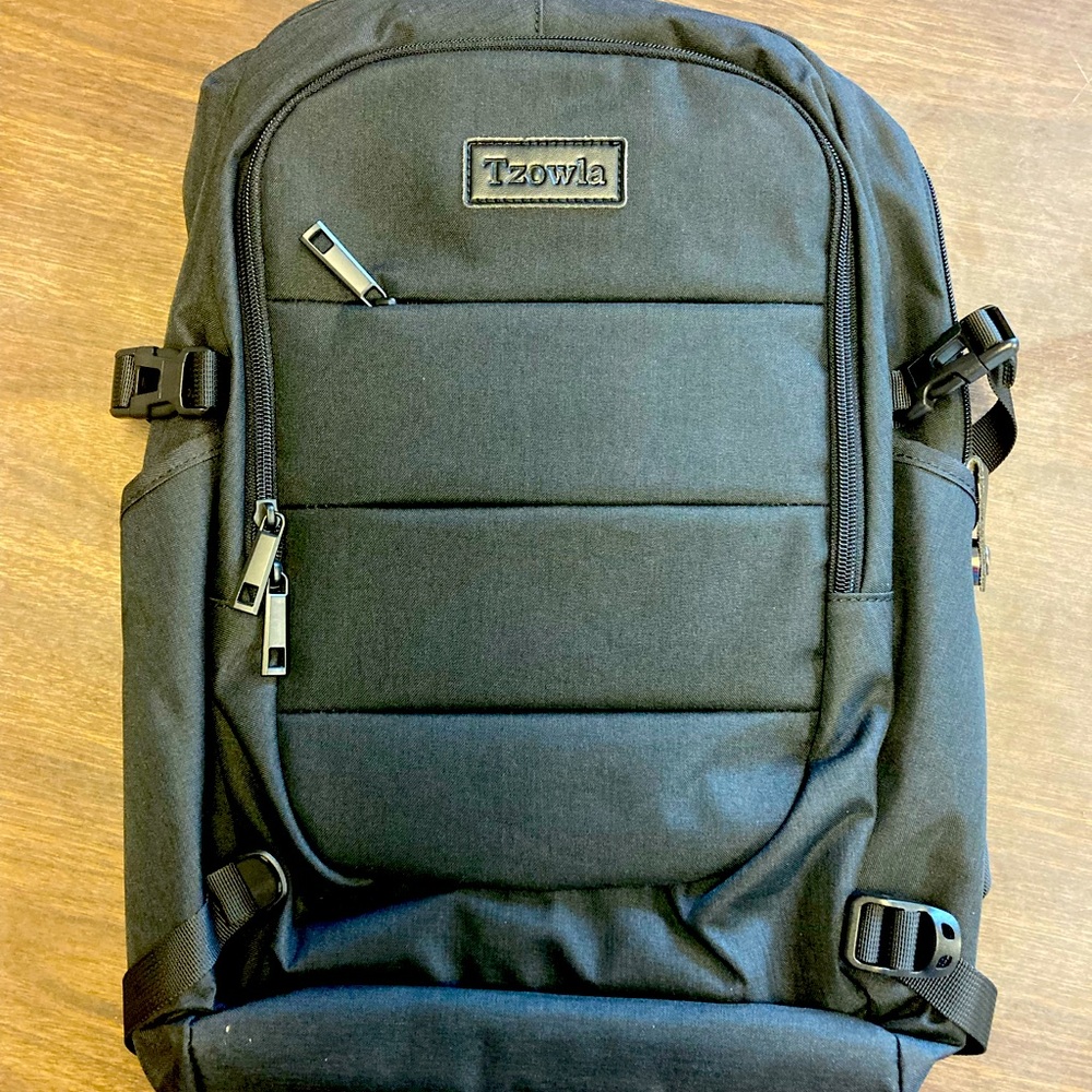 Black Travel Laptop Backpack